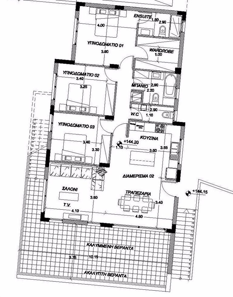 3 Bedroom Apartment for Sale in Limassol – Panthea