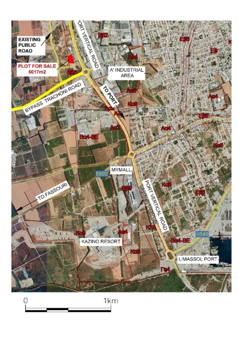 5,017m² Commercial Plot for Sale in Kato Polemidia, Limassol District