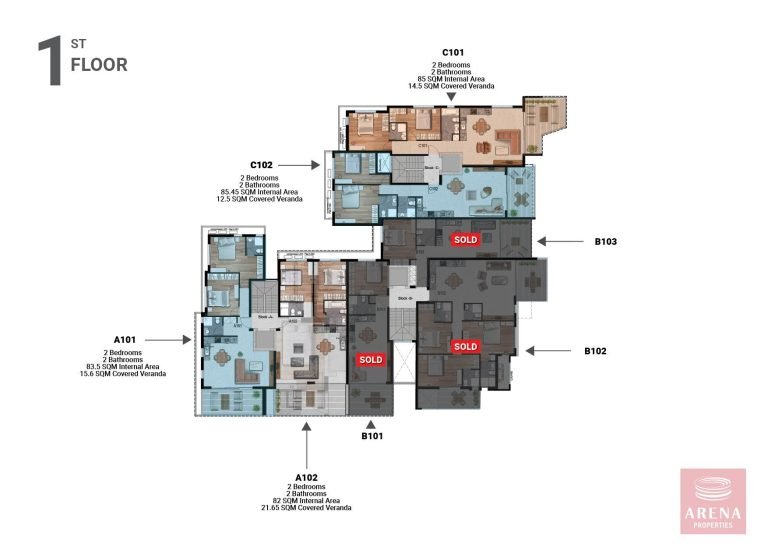 2 Bedroom Apartment for Sale in Livadia Larnakas, Larnaca District