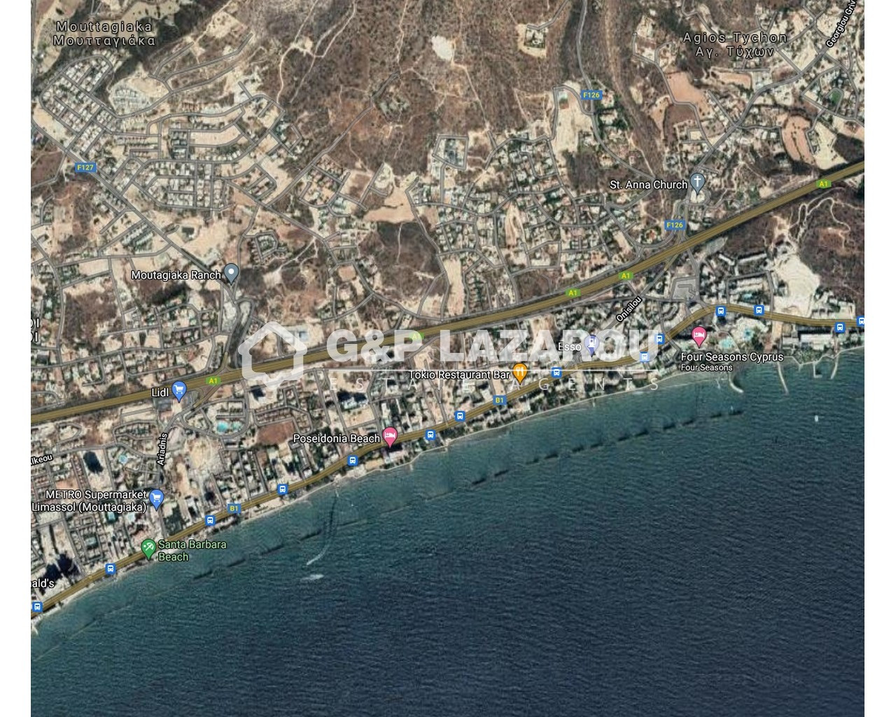 1,033m² Plot for Sale in Agios Tychonas, Limassol District