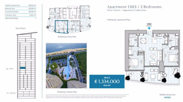 2 Bedroom Apartment for Sale in Limassol – Marina