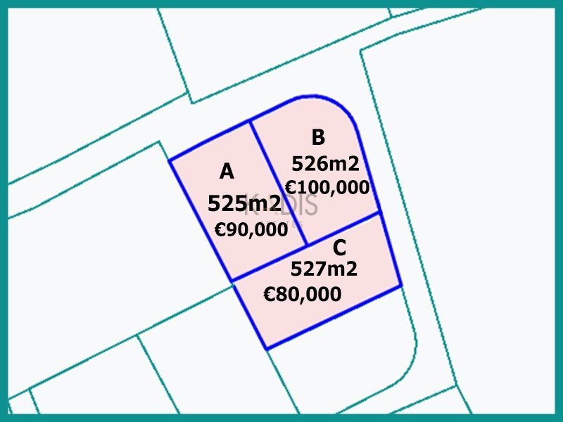 527m² Plot for Sale in Alampra, Nicosia District