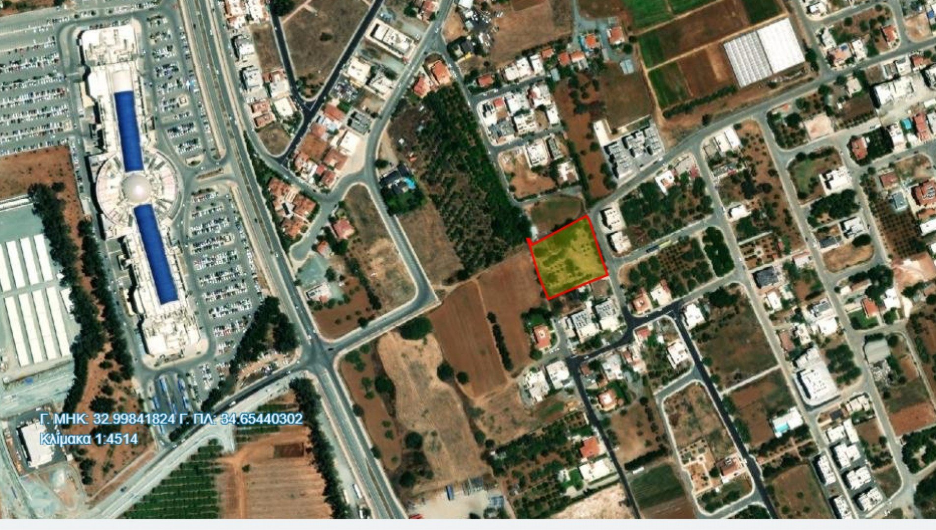 3,645m² Plot for Sale in Limassol – Zakaki