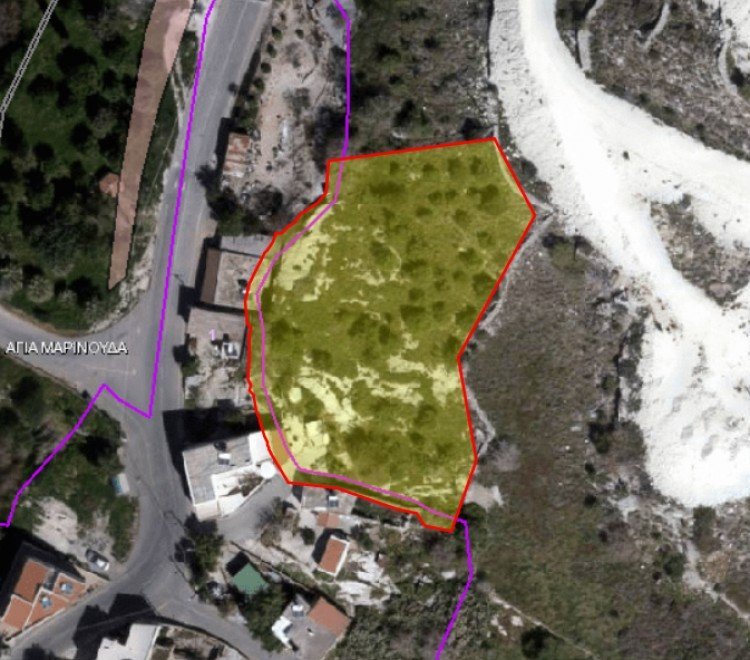 2,342m² Plot for Sale in Agia Marinouda, Paphos District