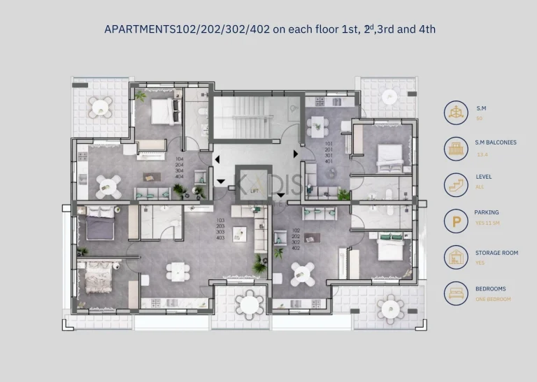 2 Bedroom Apartment for Sale in Trachoni Lemesou, Limassol District