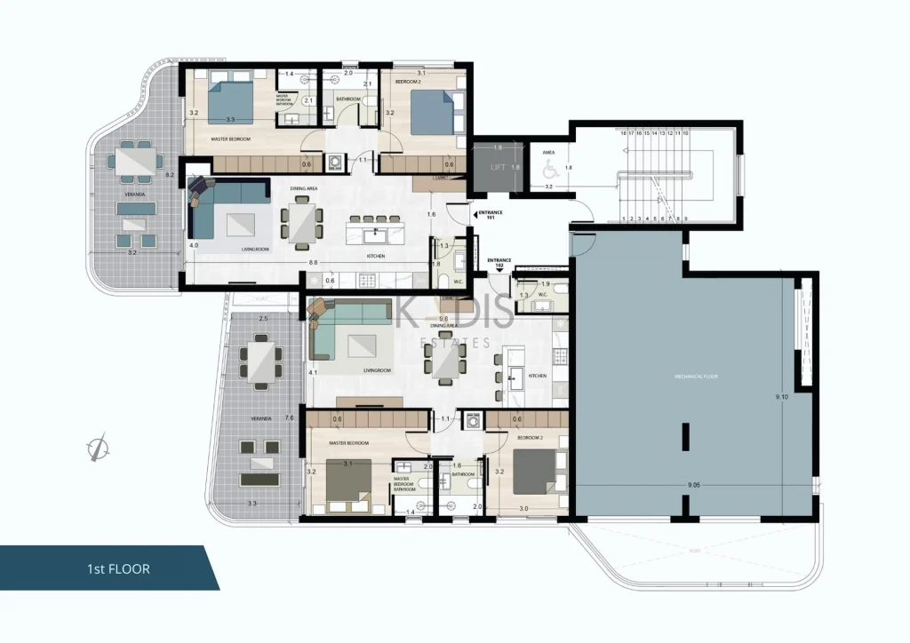 2 Bedroom Apartment for Sale in Limassol – Agios Athanasios