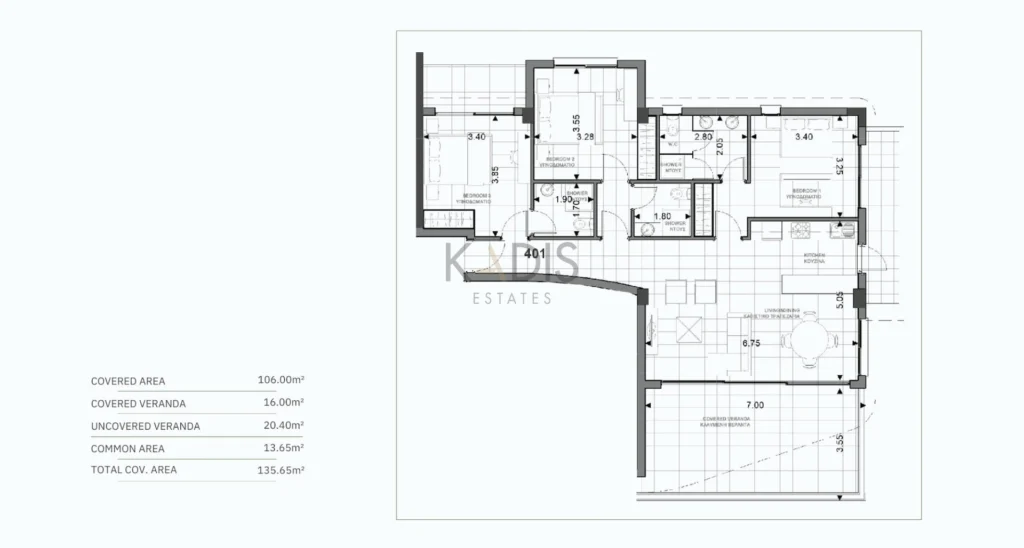 3 Bedroom Apartment for Sale in Trachoni Lemesou, Limassol District