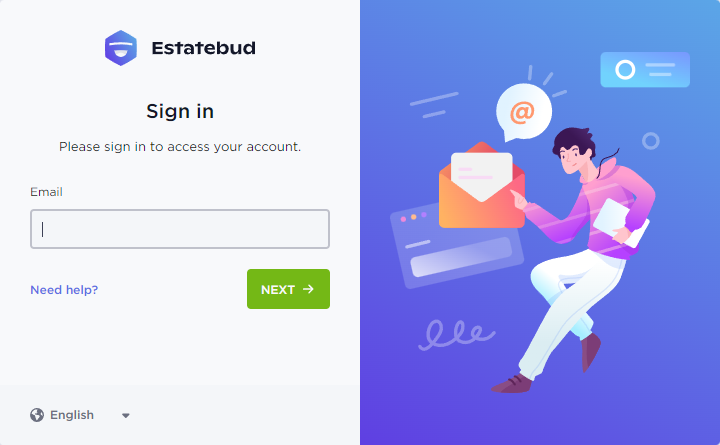 Estatebud entry page