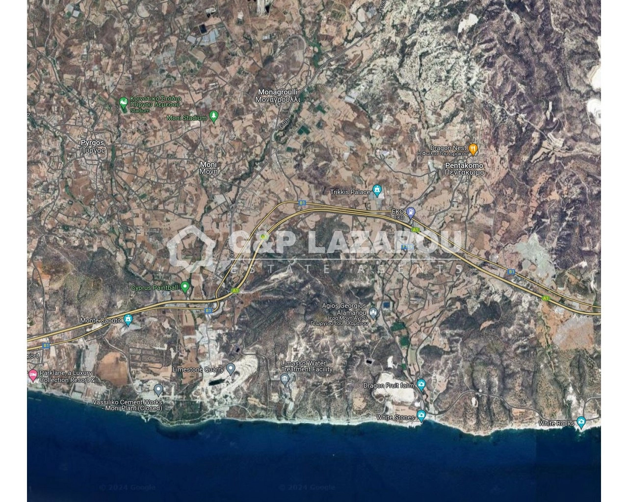 2,600m² Plot for Sale in Monagroulli, Limassol District