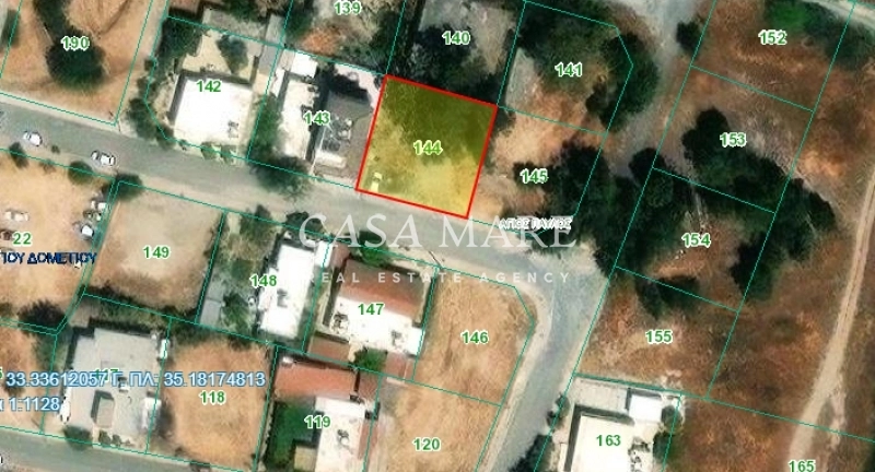 524m² Residential Plot for Sale in Agios Dometios – Agios Georgios, Nicosia District