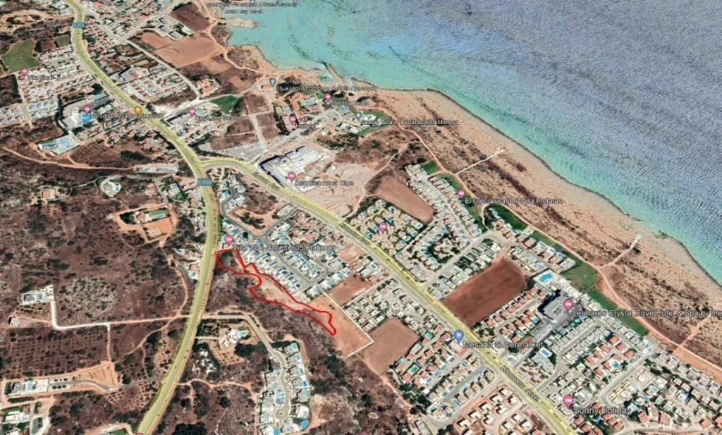 4,878m² Plot for Sale in Cape Greko, Famagusta District