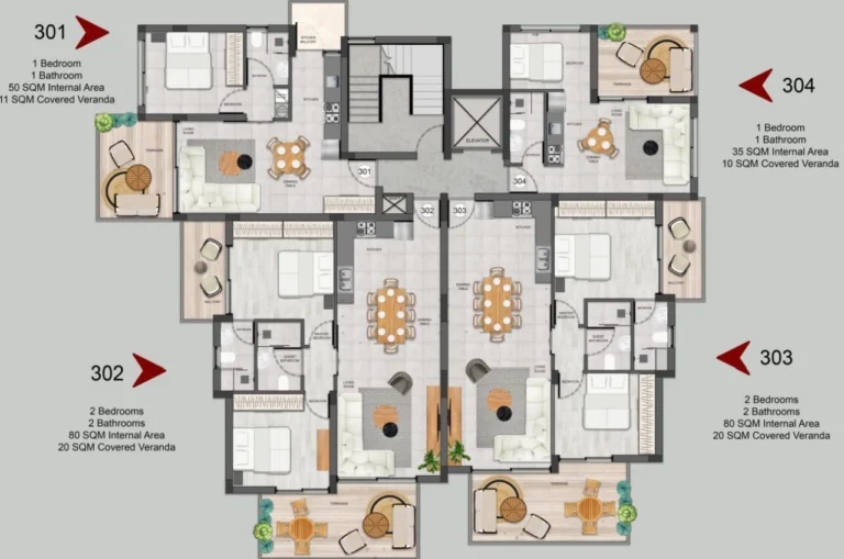 2 Bedroom Apartment for Sale in Limassol – Agios Athanasios