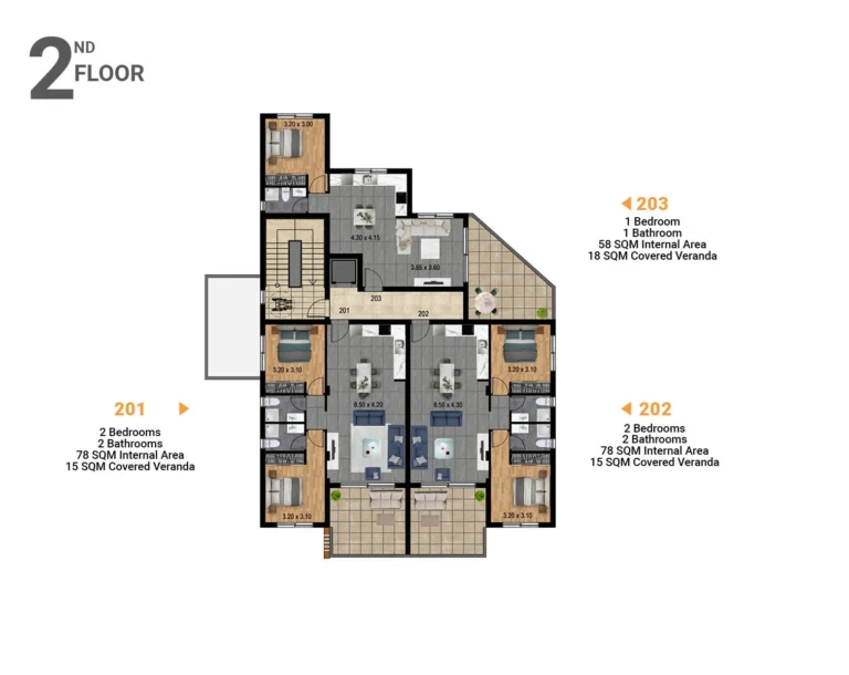 2 Bedroom Apartment for Sale in Parekklisia, Limassol District