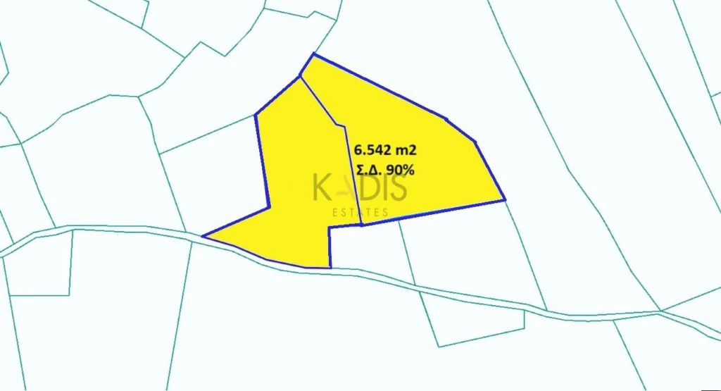 6,542m² Plot for Sale in Dali, Nicosia District