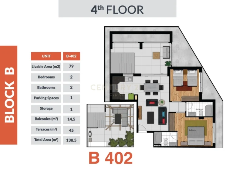 2 Bedroom Apartment for Sale in Larnaca District