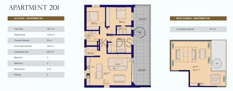 3 Bedroom Apartment for Sale in Ypsonas, Limassol District