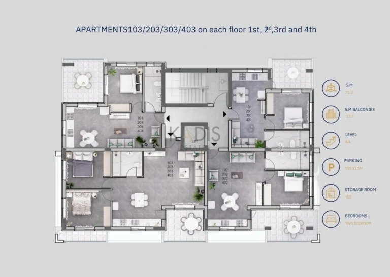 1 Bedroom Apartment for Sale in Trachoni Lemesou, Limassol District