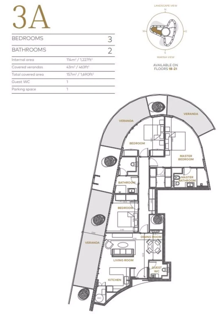 3 Bedroom Apartment for Sale in Famagusta District