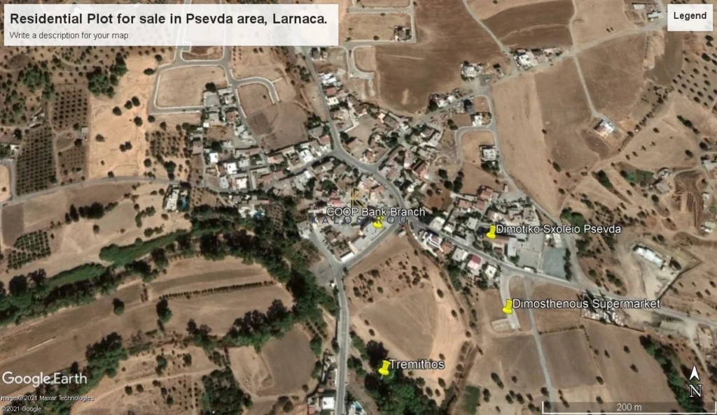 587m² Plot for Sale in Psevdas, Larnaca District