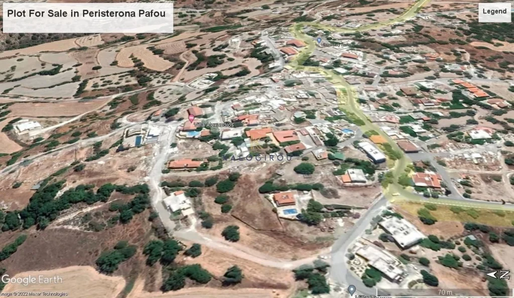 744m² Plot for Sale in Peristerona Pafou, Paphos District