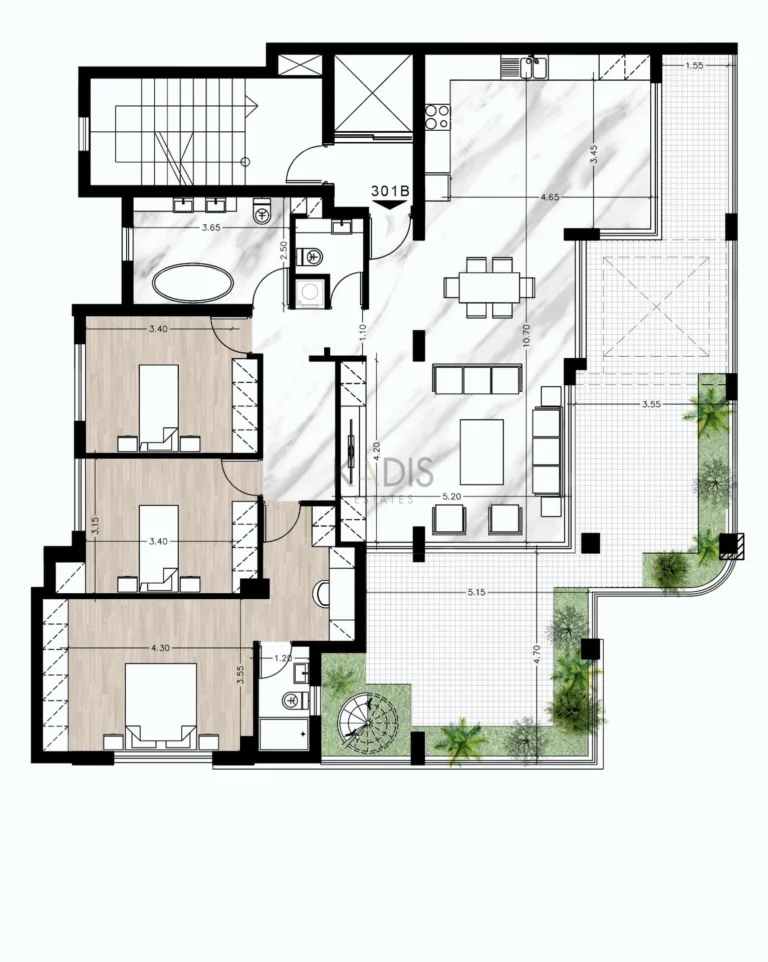 4 Bedroom Apartment for Sale in Limassol – Agios Athanasios