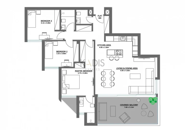 3 Bedroom Apartment for Sale in Engomi, Nicosia District