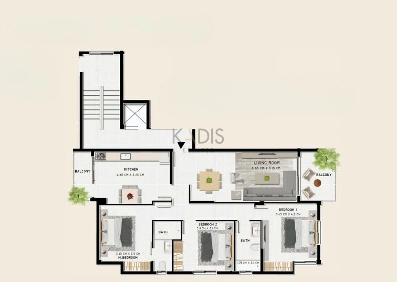 1 Bedroom Apartment for Sale in Larnaca District