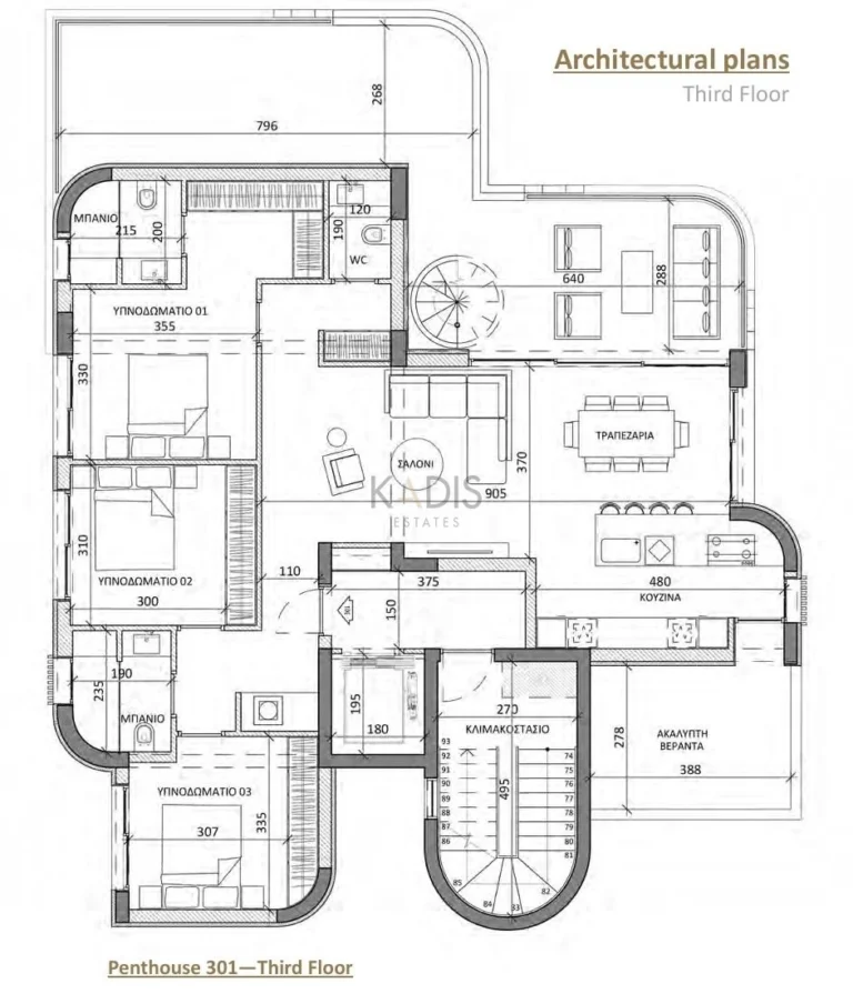 3 Bedroom Apartment for Sale in Limassol – Panthea