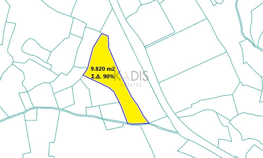 9,820m² Plot for Sale in Dali, Nicosia District