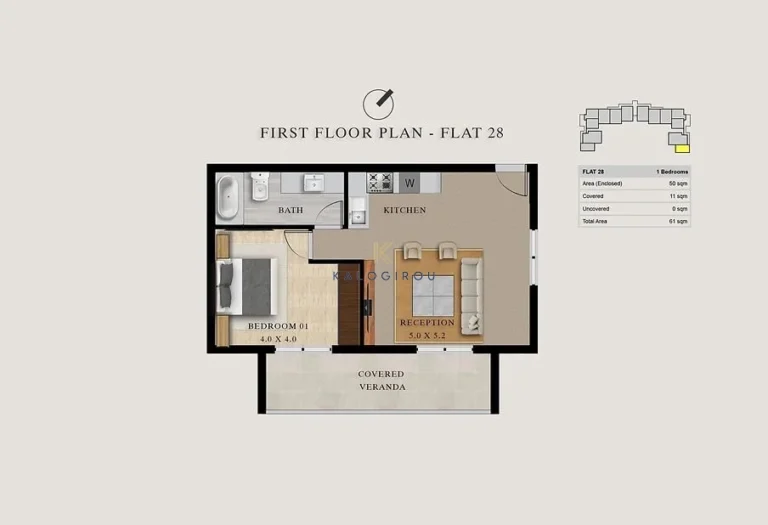1 Bedroom Apartment for Sale in Pyla, Larnaca District