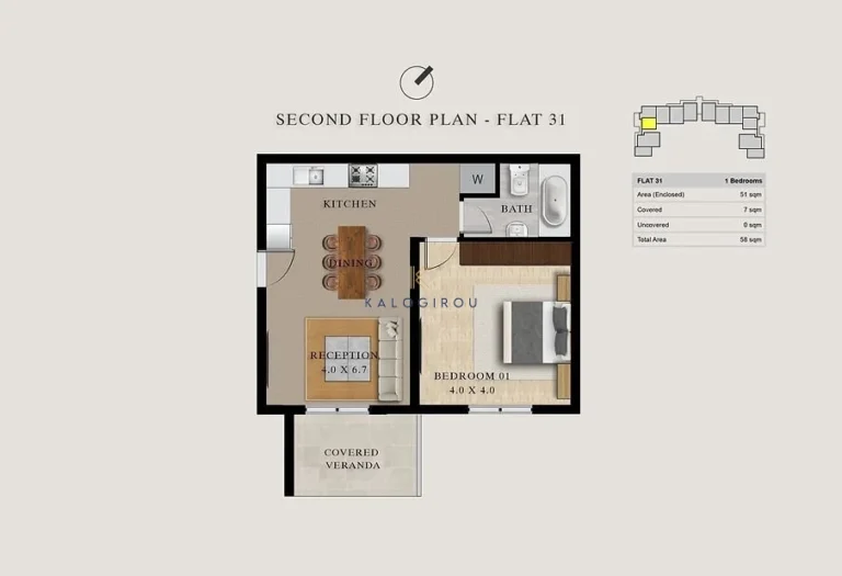 1 Bedroom Apartment for Sale in Pyla, Larnaca District