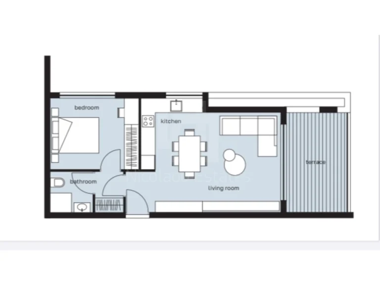1 Bedroom Apartment for Sale in Nicosia – Agios Ioannis, Limassol District