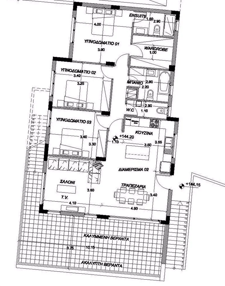 3 Bedroom Apartment for Sale in Limassol – Panthea