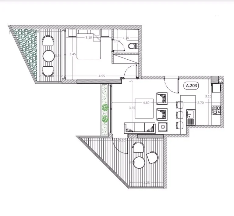 1 Bedroom Apartment for Sale in Nicosia – Lykavitos