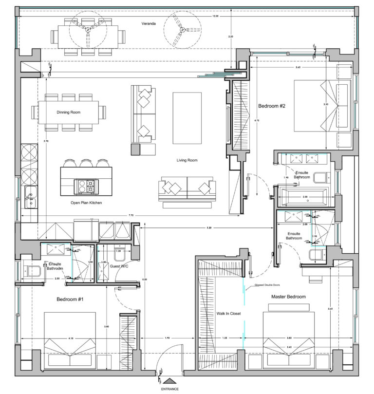 3 Bedroom Apartment for Rent in Germasogeia, Limassol District