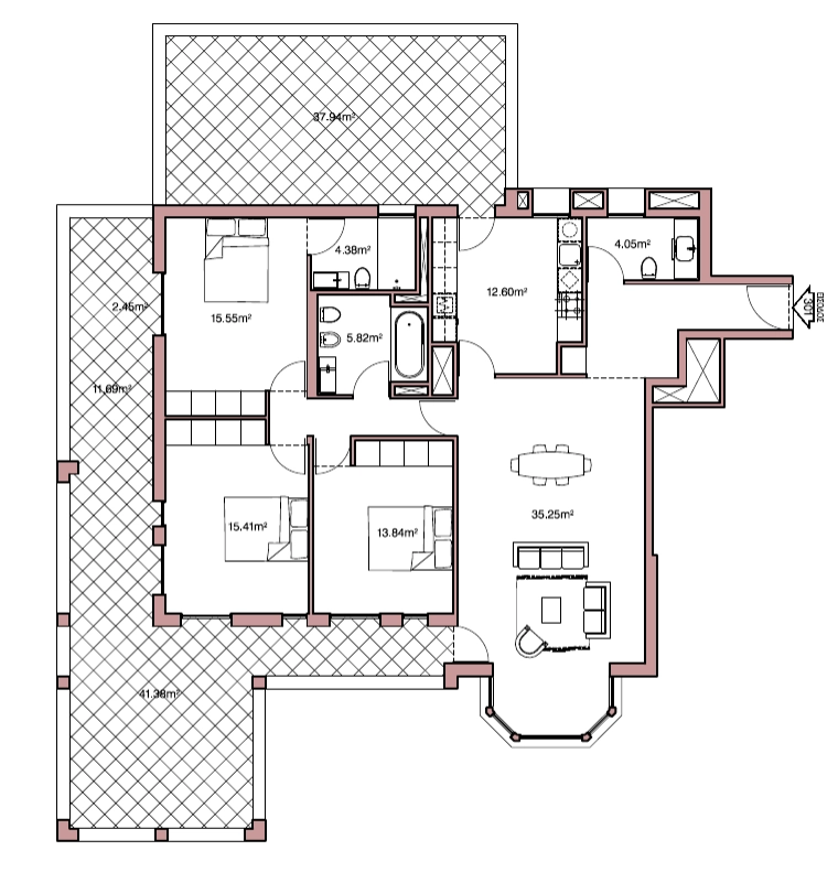 3 Bedroom Apartment for Sale in Germasogeia, Limassol District