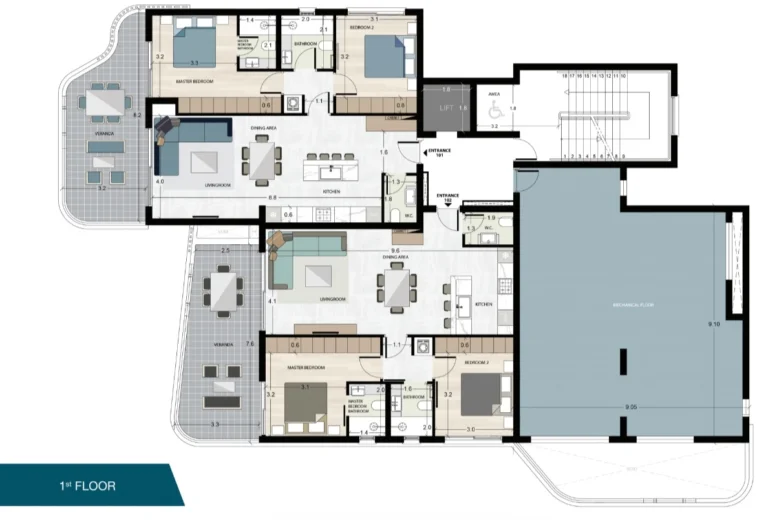 2 Bedroom Apartment for Sale in Limassol – Agios Athanasios