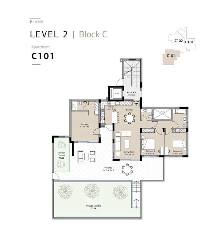 2 Bedroom Apartment for Sale in Germasogeia, Limassol District