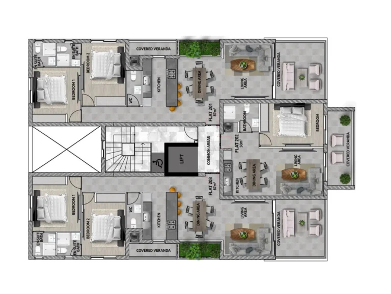 2 Bedroom Apartment for Sale in Agios Dometios – Agios Georgios, Nicosia District