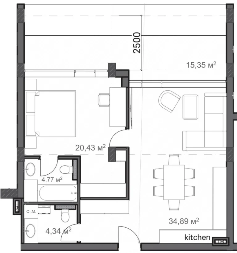 2 Bedroom Apartment for Sale in Agios Tychonas, Limassol District