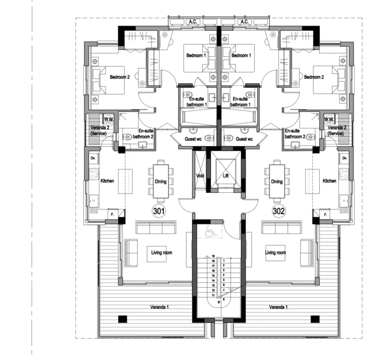 2 Bedroom Apartment for Sale in Paphos – Universal