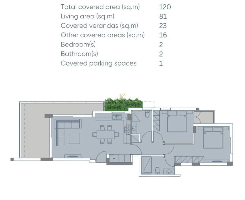 2 Bedroom Apartment for Rent in Larnaca District