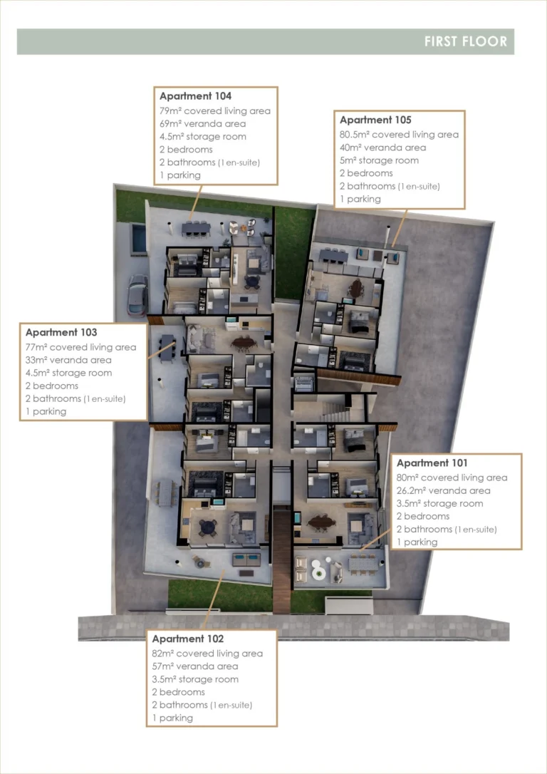 2 Bedroom Apartment for Sale in Aradippou, Larnaca District