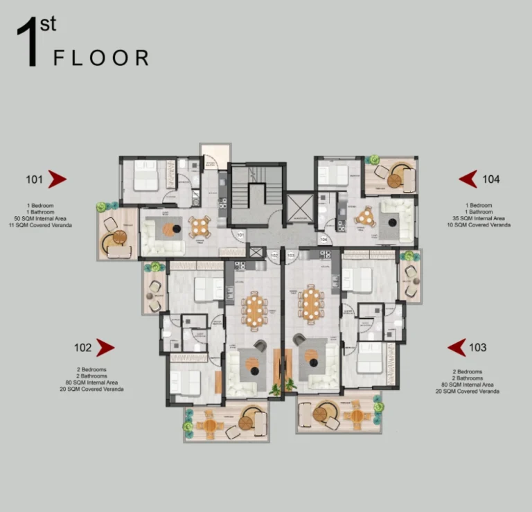 2 Bedroom Apartment for Sale in Limassol – Agios Athanasios