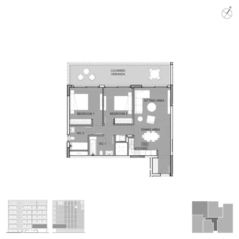 2 Bedroom Apartment for Sale in Germasogeia, Limassol District