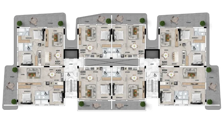 2 Bedroom Apartment for Sale in Larnaca District