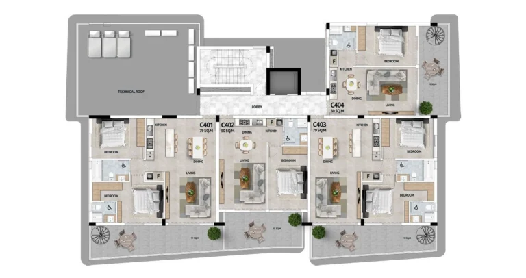 1 Bedroom Apartment for Sale in Larnaca District