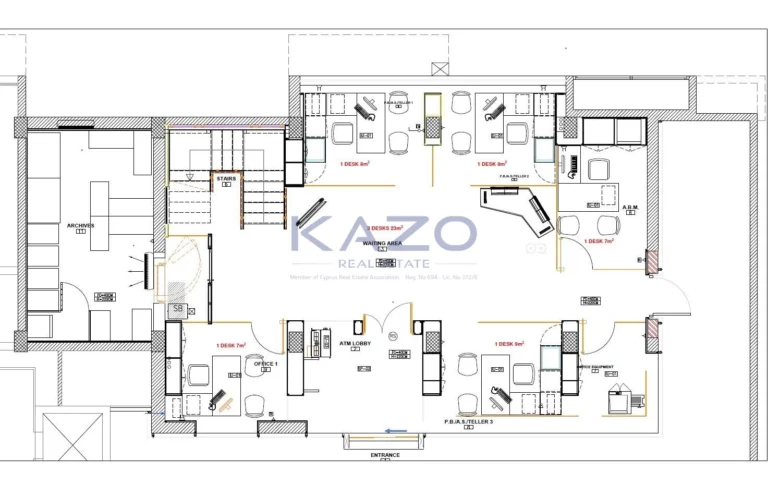 300m² Office for Rent in Limassol District