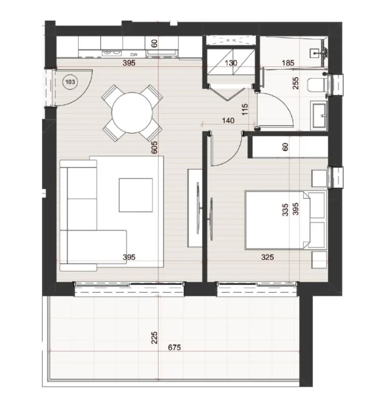 1 Bedroom Apartment for Sale in Limassol – Mesa Geitonia
