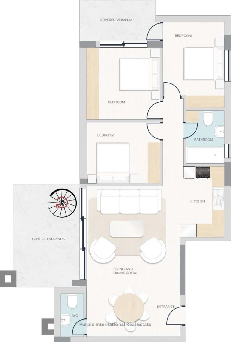 3 Bedroom Apartment for Sale in Germasogeia, Limassol District